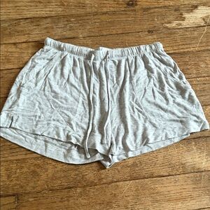 Auden Heather Gray Cloud Knit Lounge Shorts